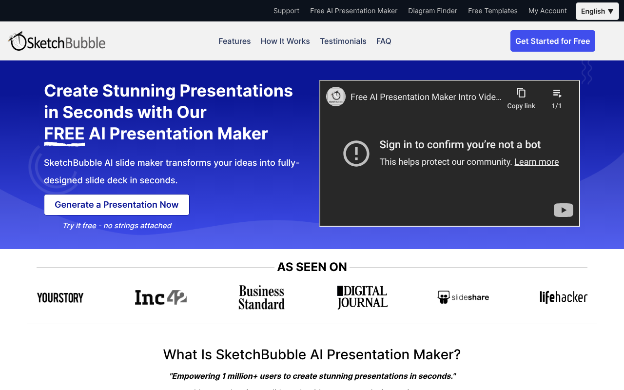 SketchBubble AI Presentation Maker screenshot 1