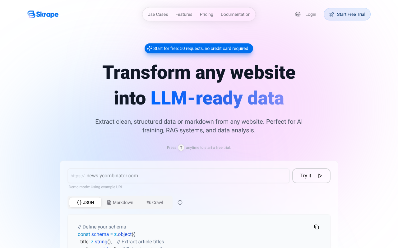 Skrape.ai screenshot 1