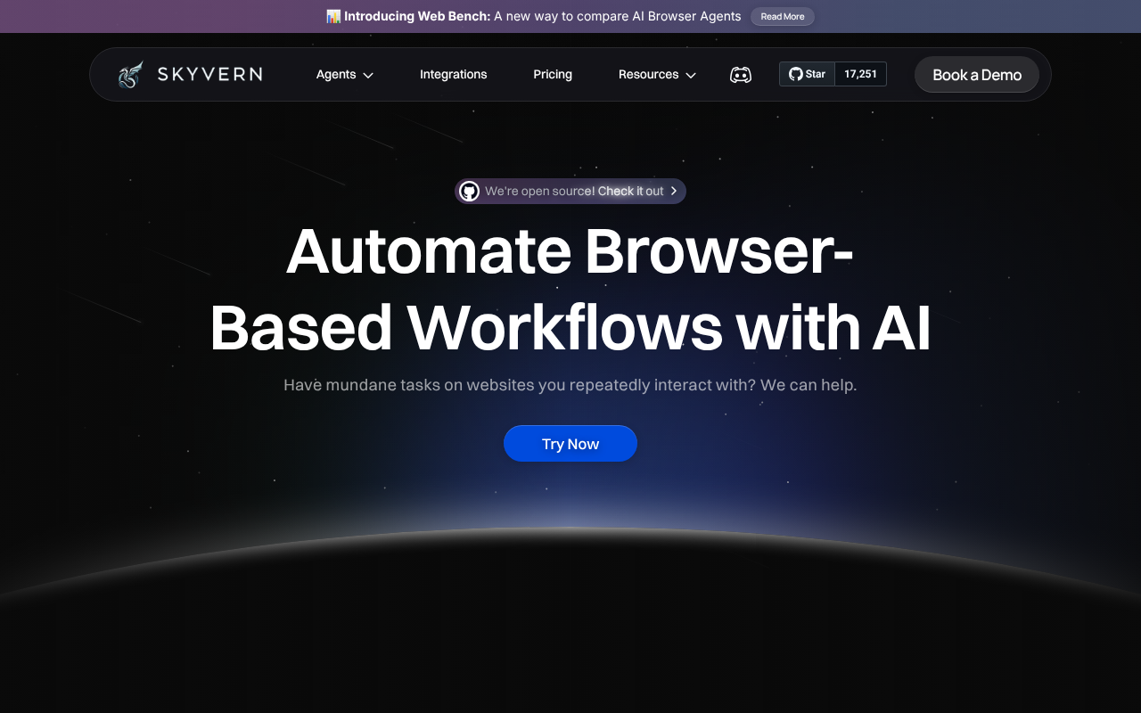Skyvern screenshot 1