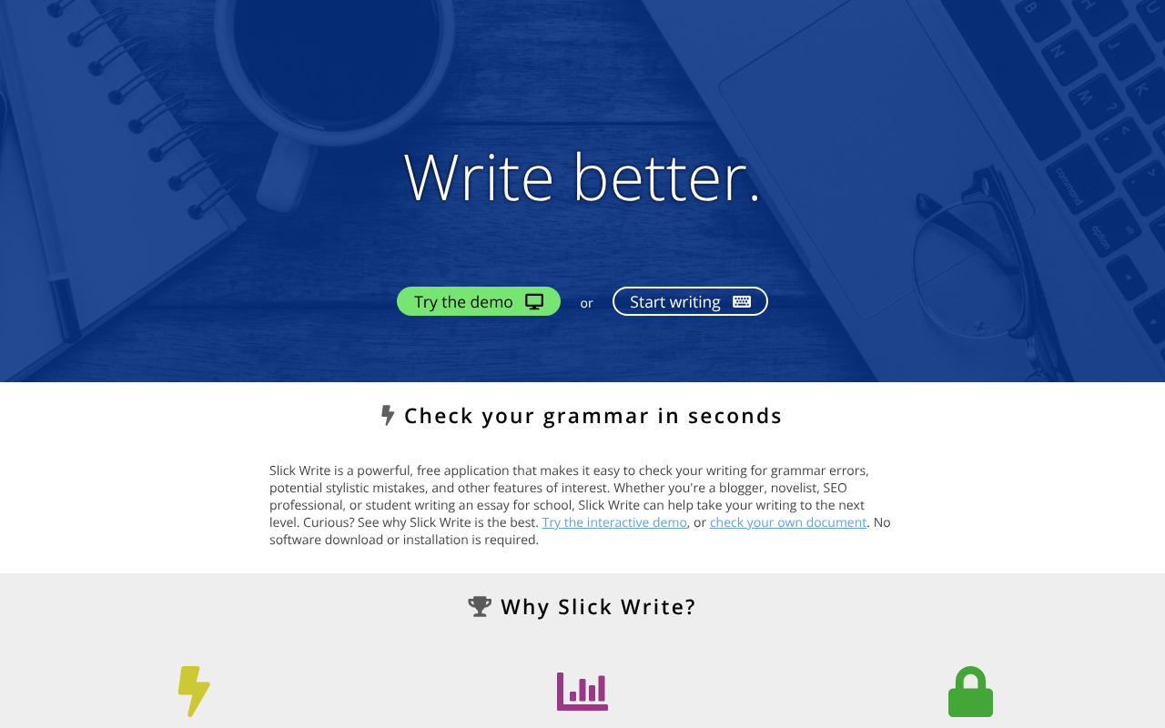 Slick Write screenshot 1