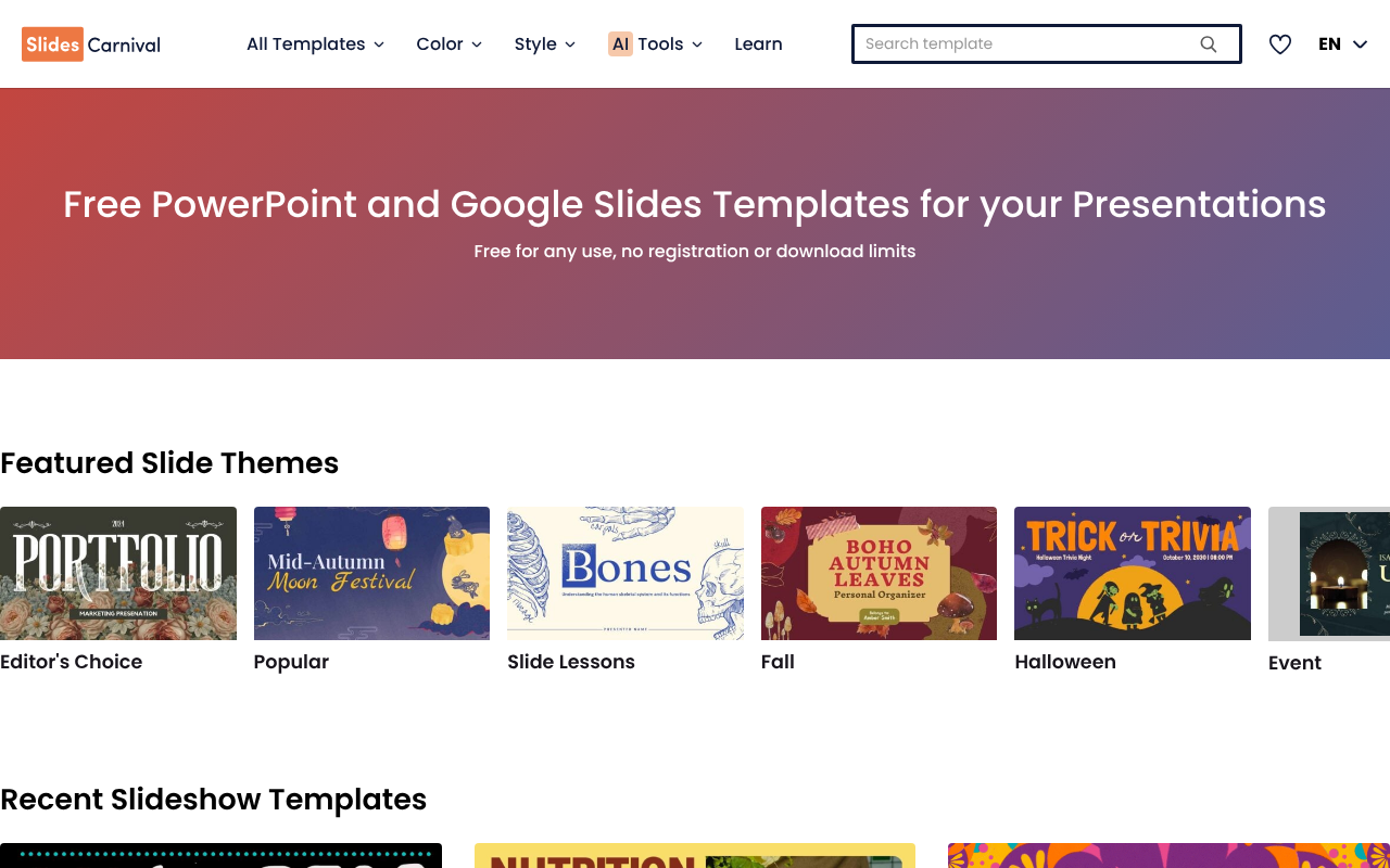 Slides Carnival screenshot 1