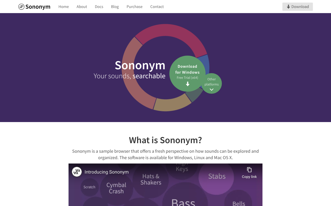 Sononym screenshot 1
