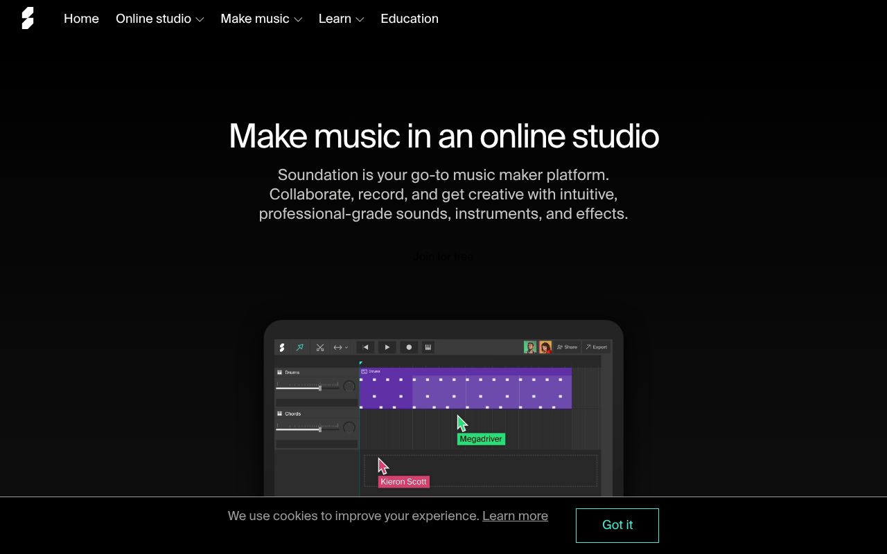 Soundation screenshot 1