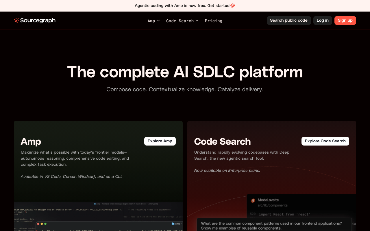 Sourcegraph screenshot 1