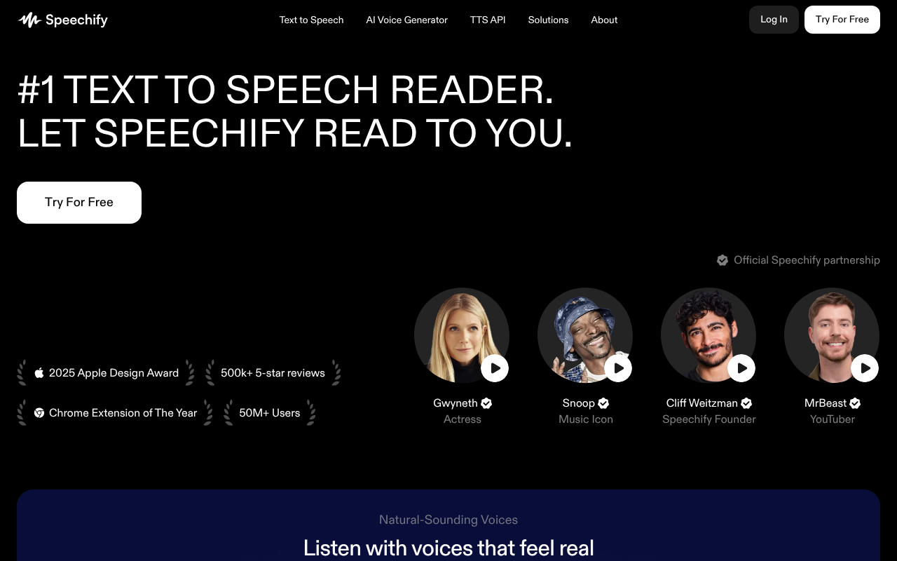 Speechify screenshot 1