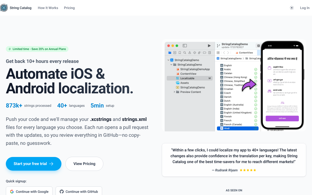 StringCatalog screenshot 1