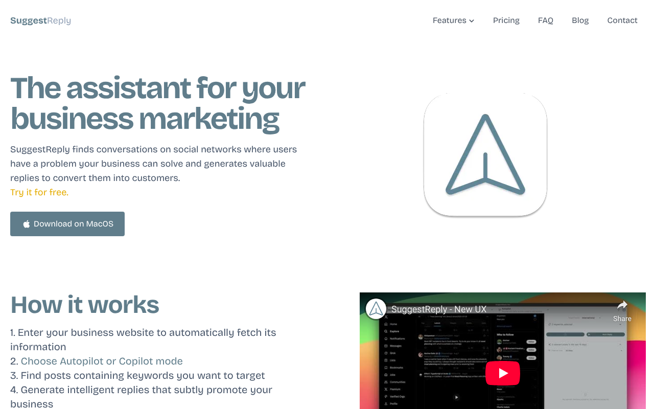 SuggestReply screenshot 1