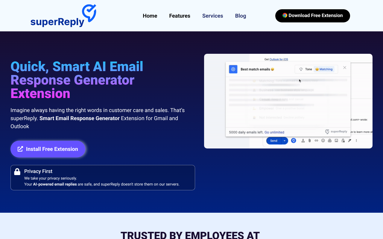 SuperReply screenshot 1