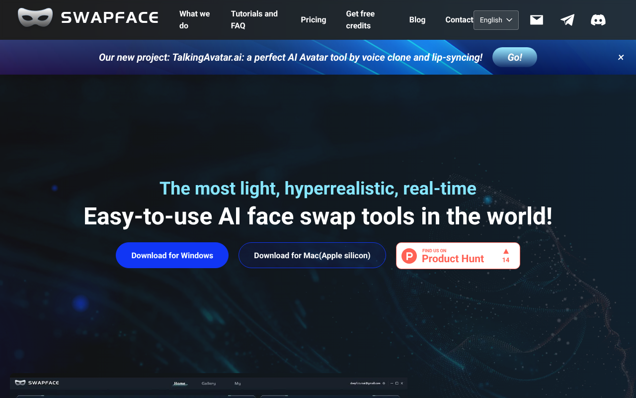 Swapface screenshot 1