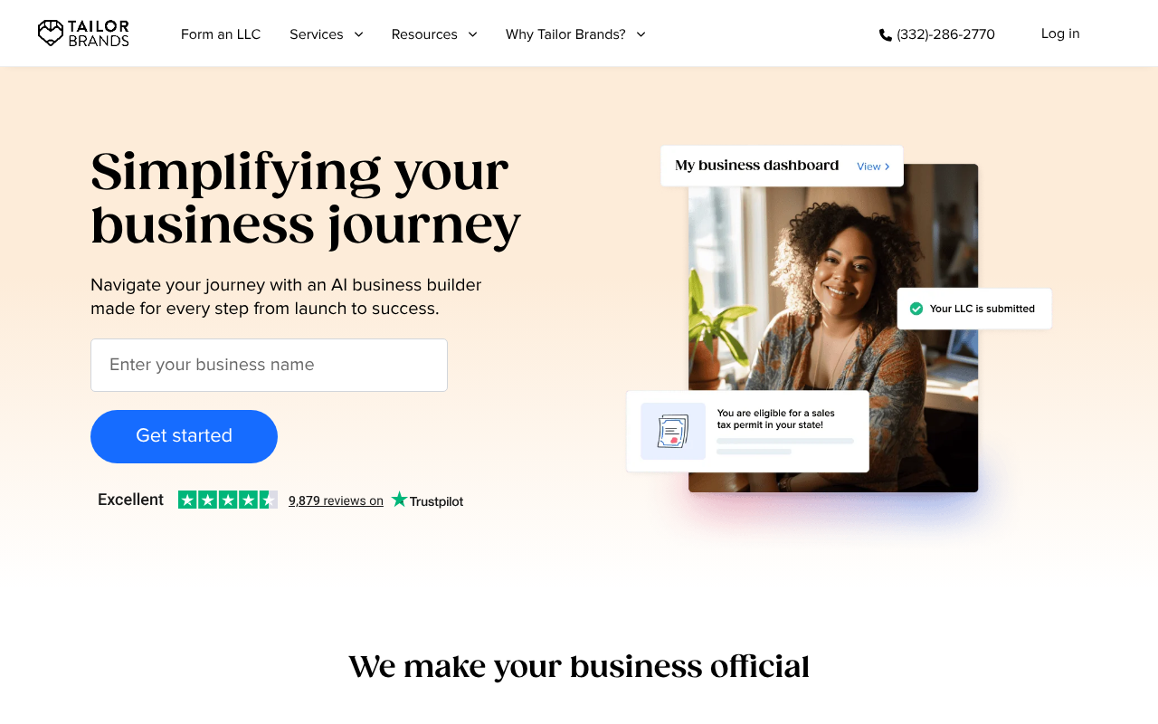 Tailor Brands screenshot 1