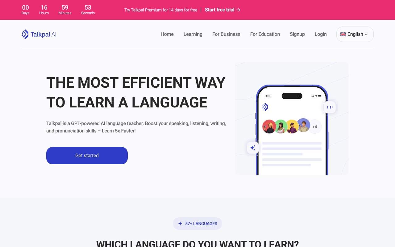 TalkPal AI screenshot 1
