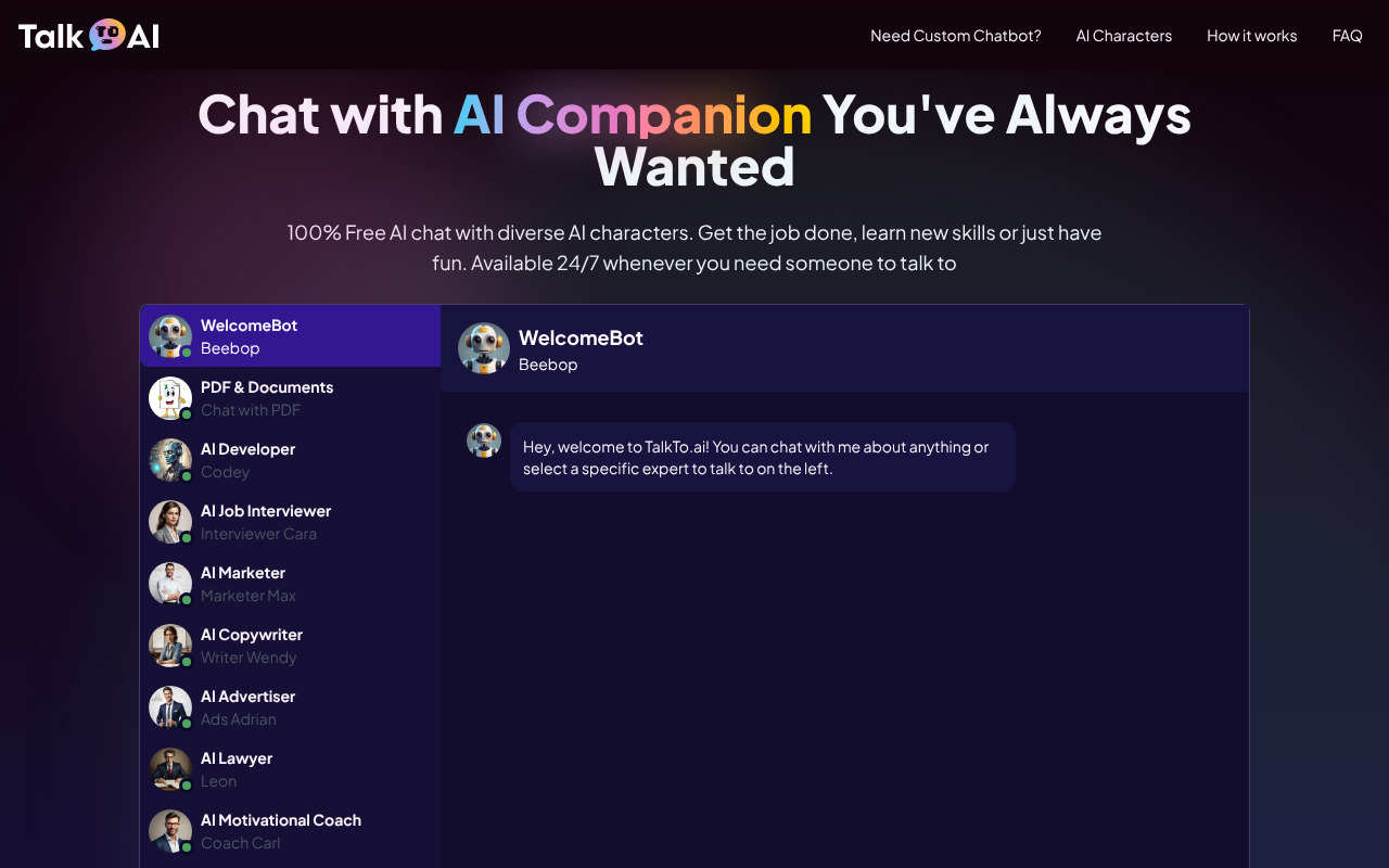 TalkTo.ai screenshot 1