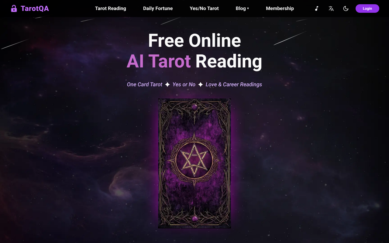 TarotQA screenshot 1