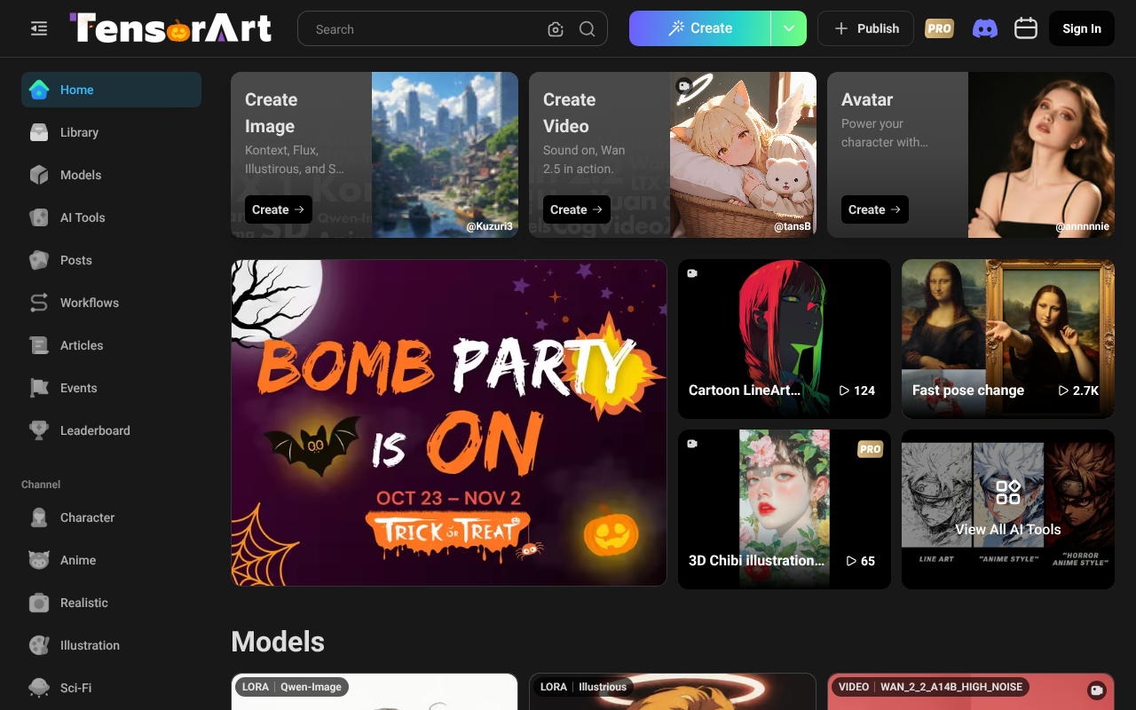 Tensor.Art screenshot 1