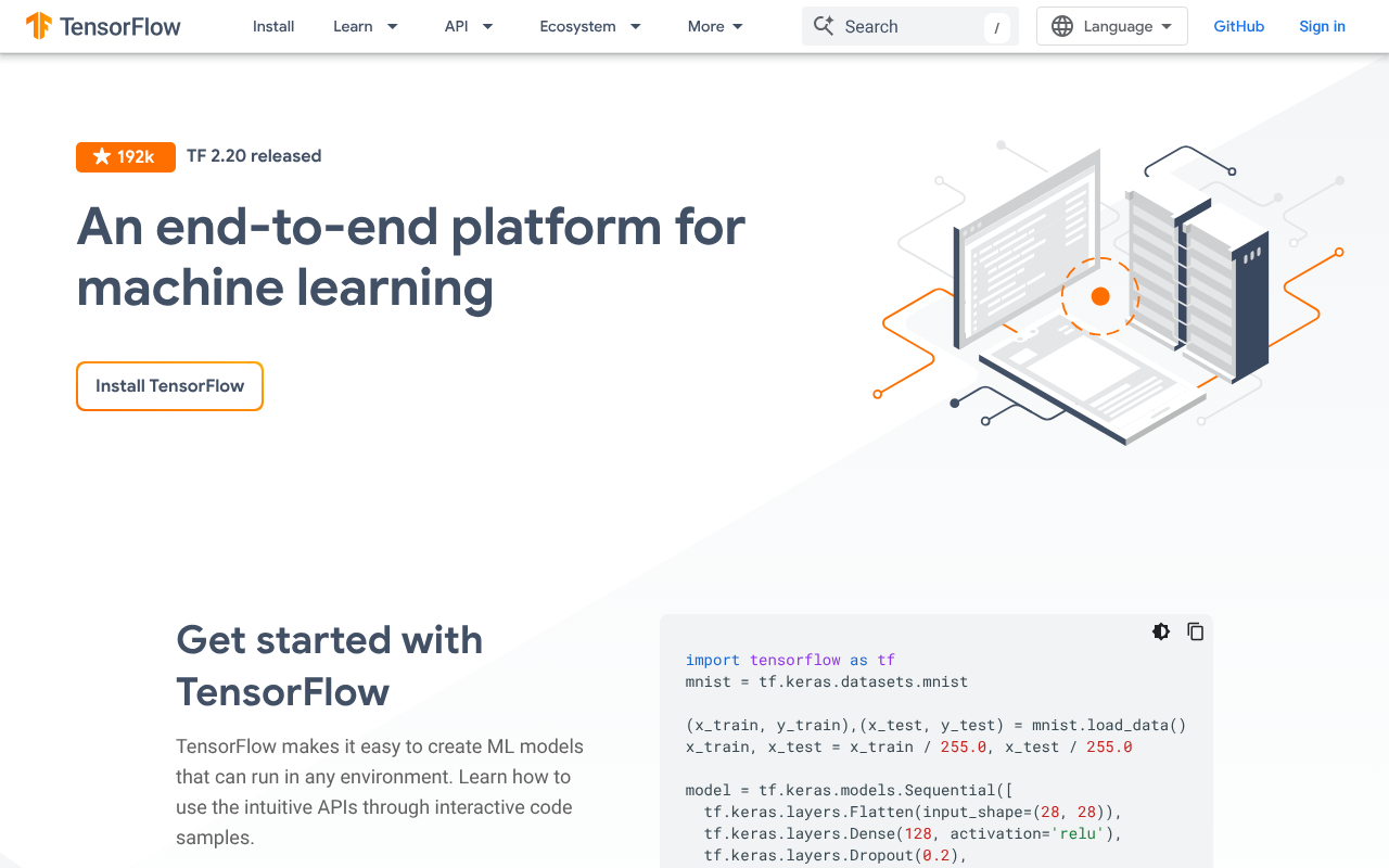 TensorFlow screenshot 1