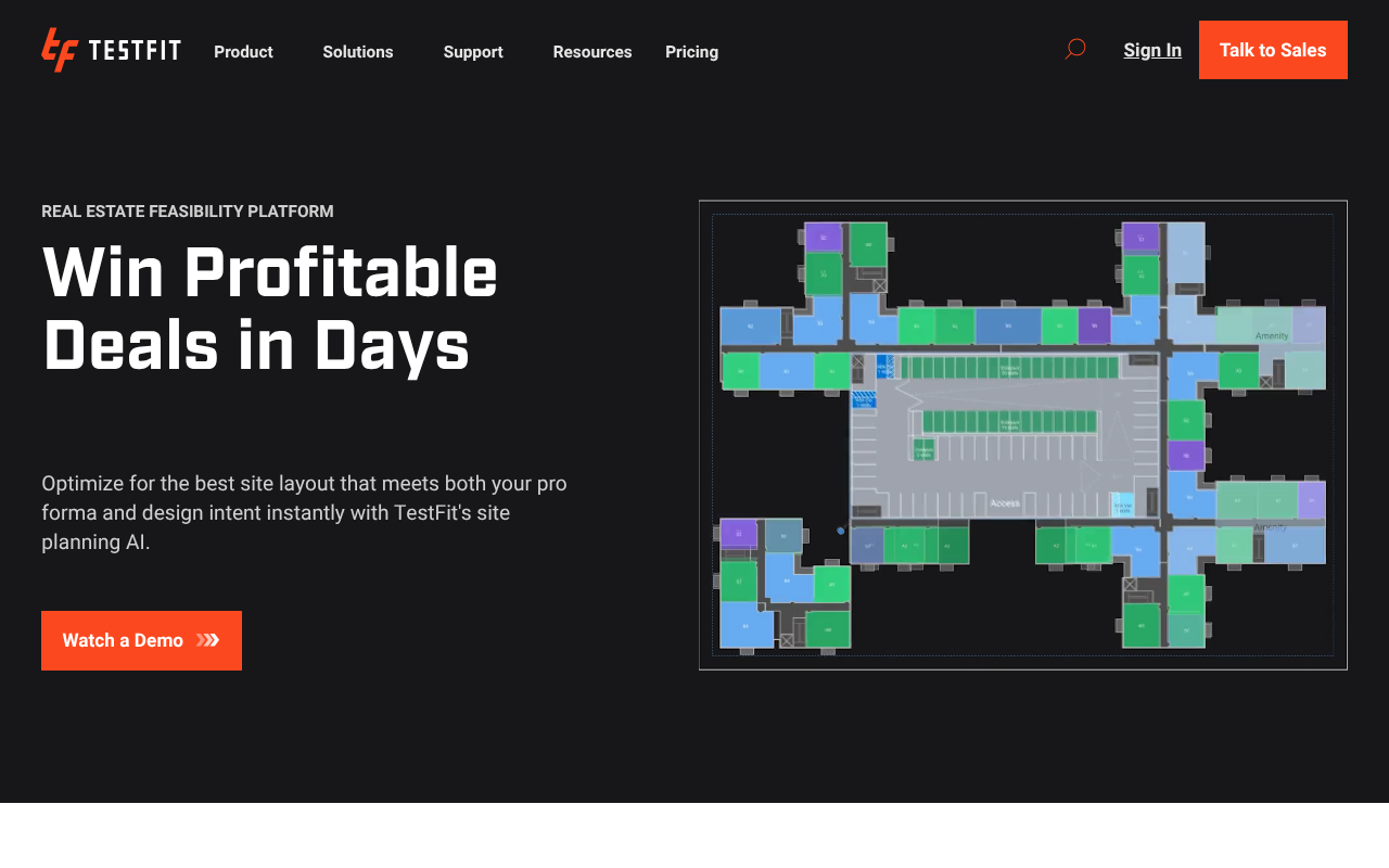TestFit screenshot 1
