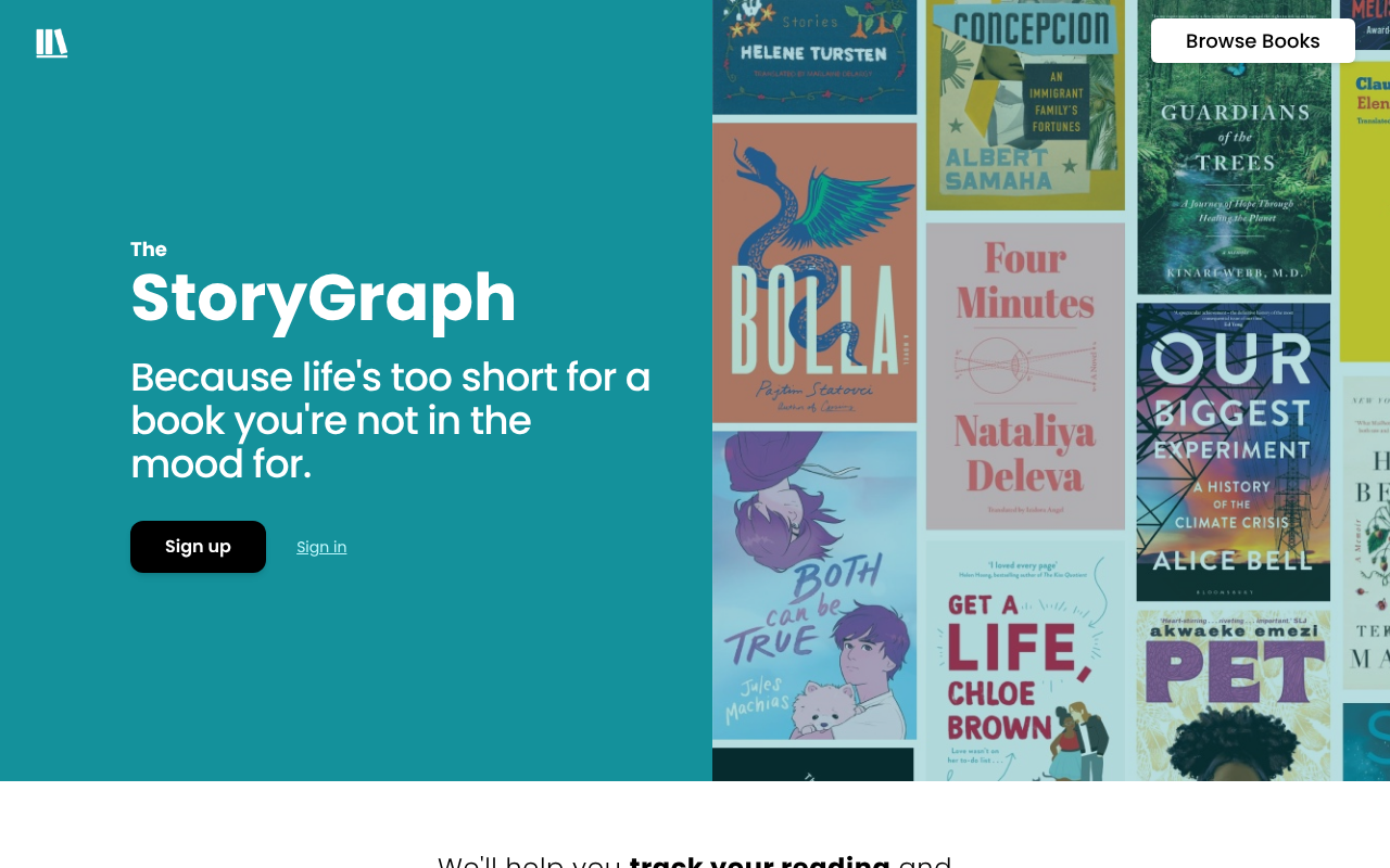 The StoryGraph screenshot 1