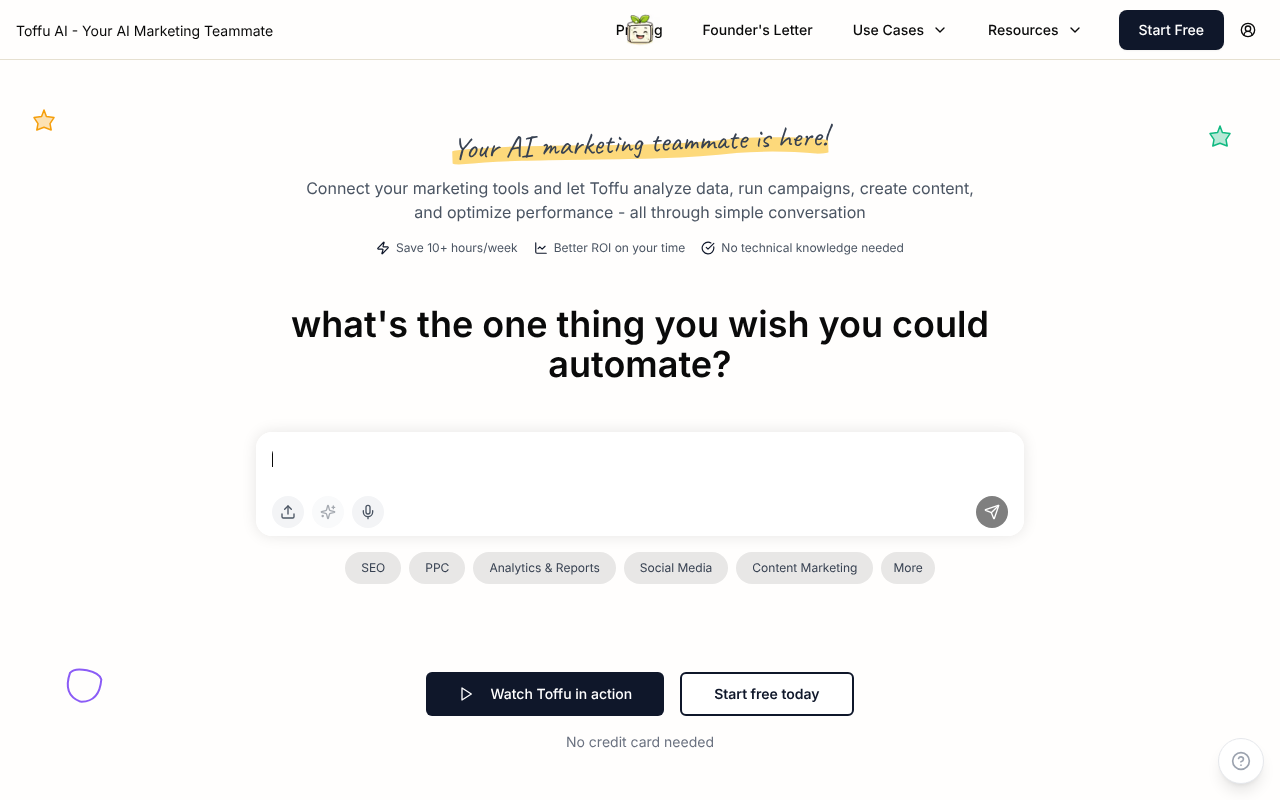 Toffu.ai screenshot 1