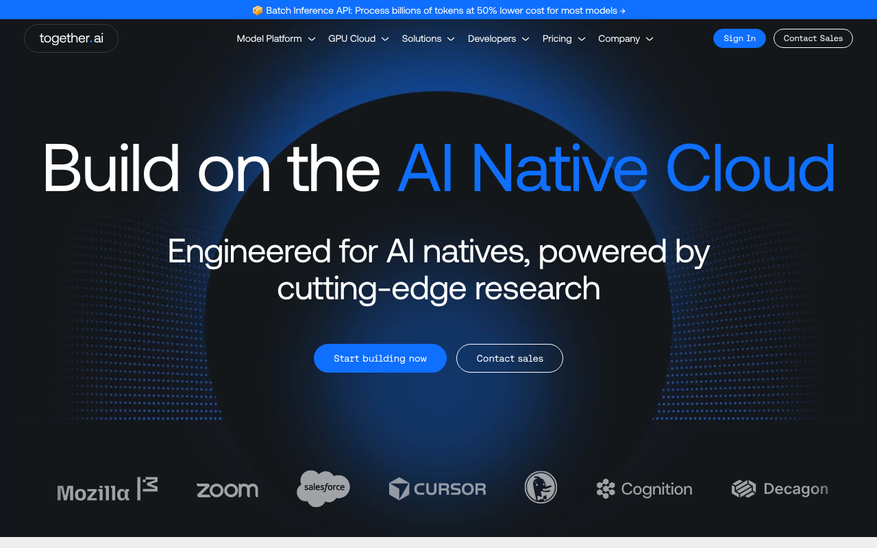 Together AI screenshot 1