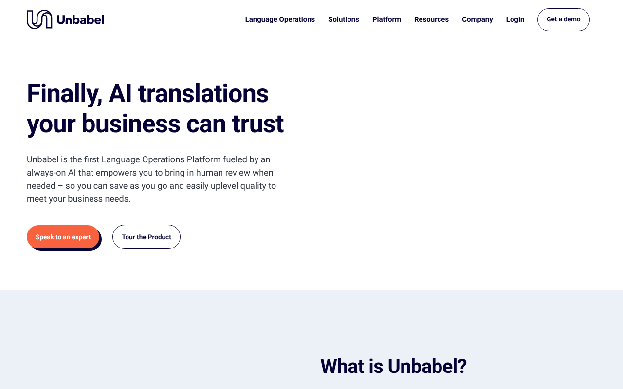 Unbabel screenshot 1