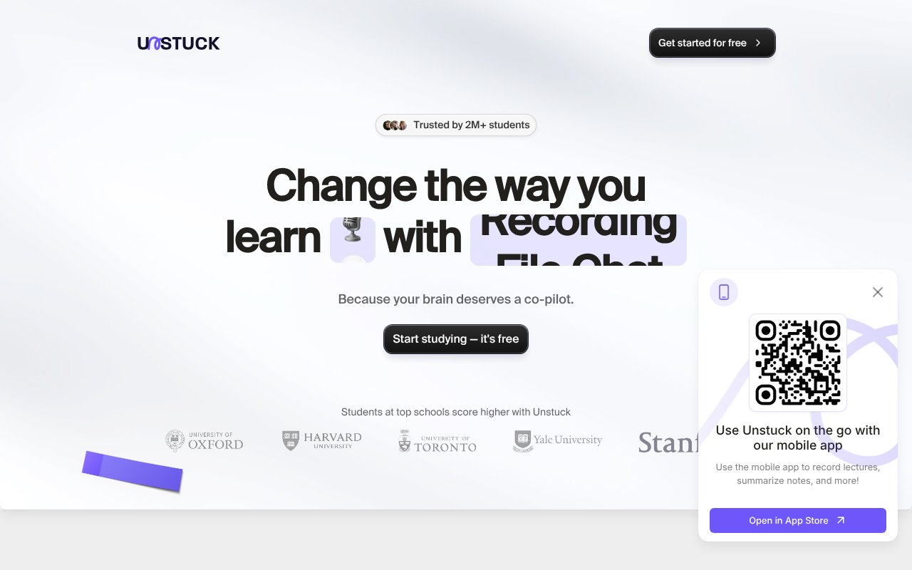 Unstuck Study screenshot 1