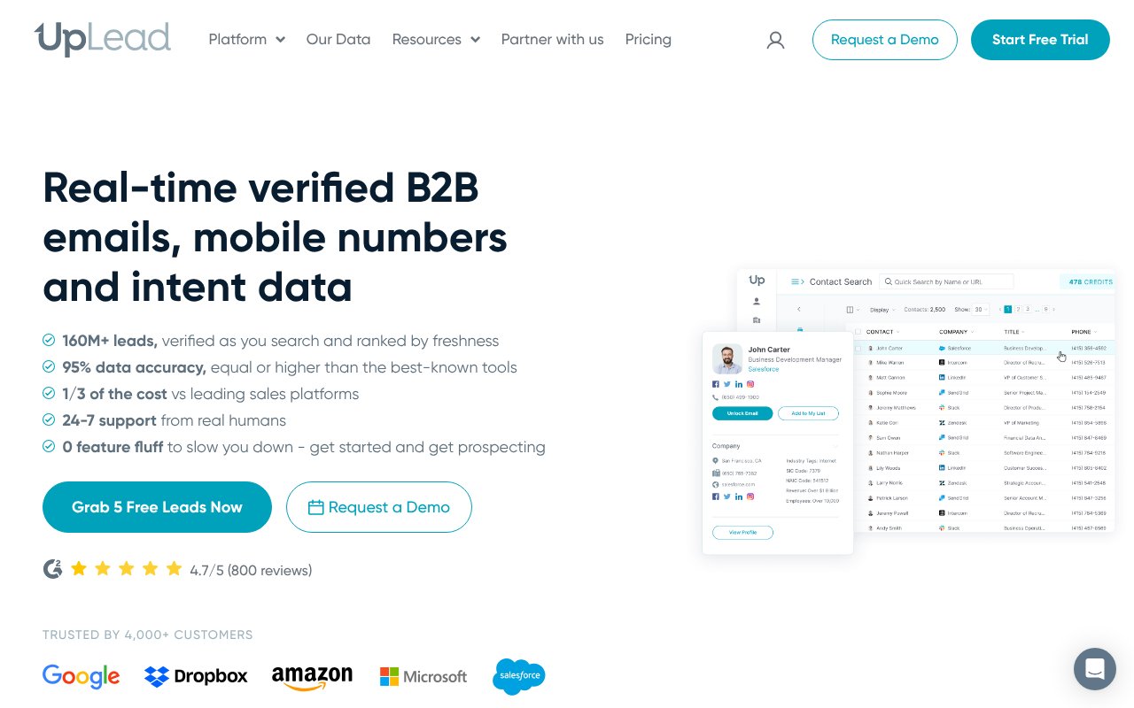 UpLead screenshot 1
