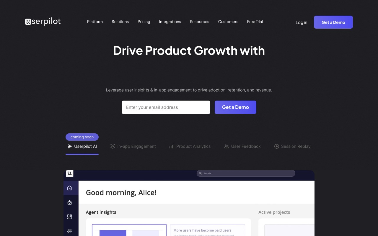 Userpilot screenshot 1
