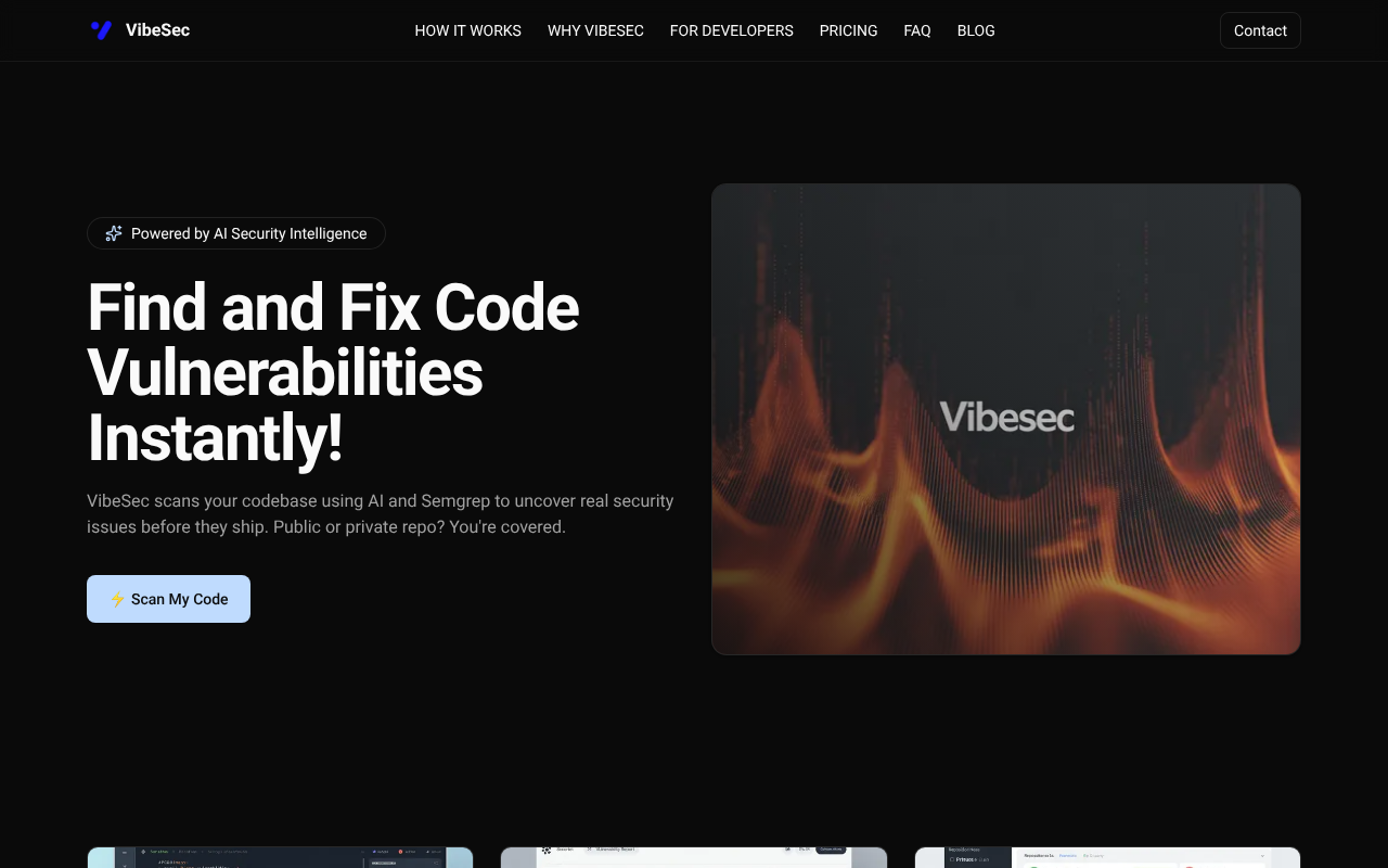 VibeSec screenshot 1