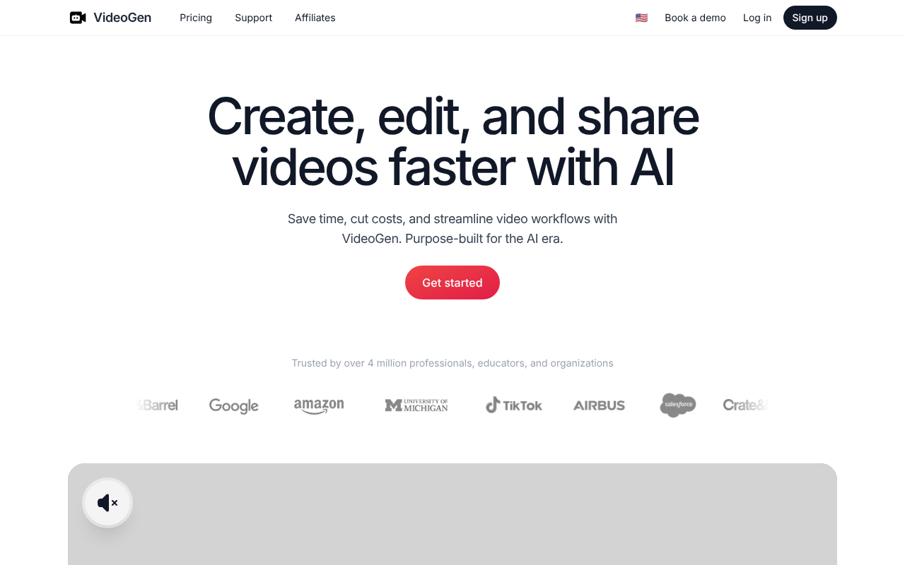 Videogen.io screenshot 1