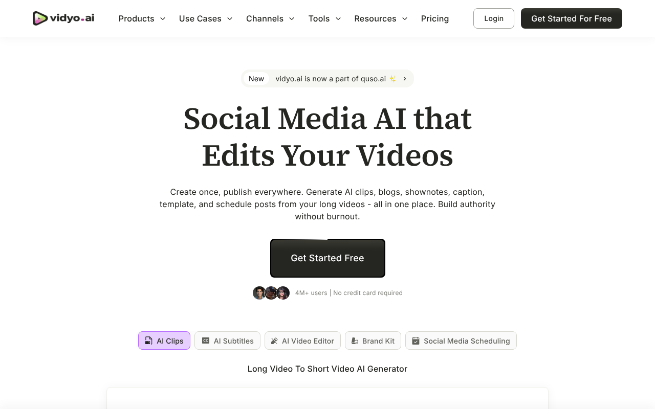 Vidyo.ai screenshot 1
