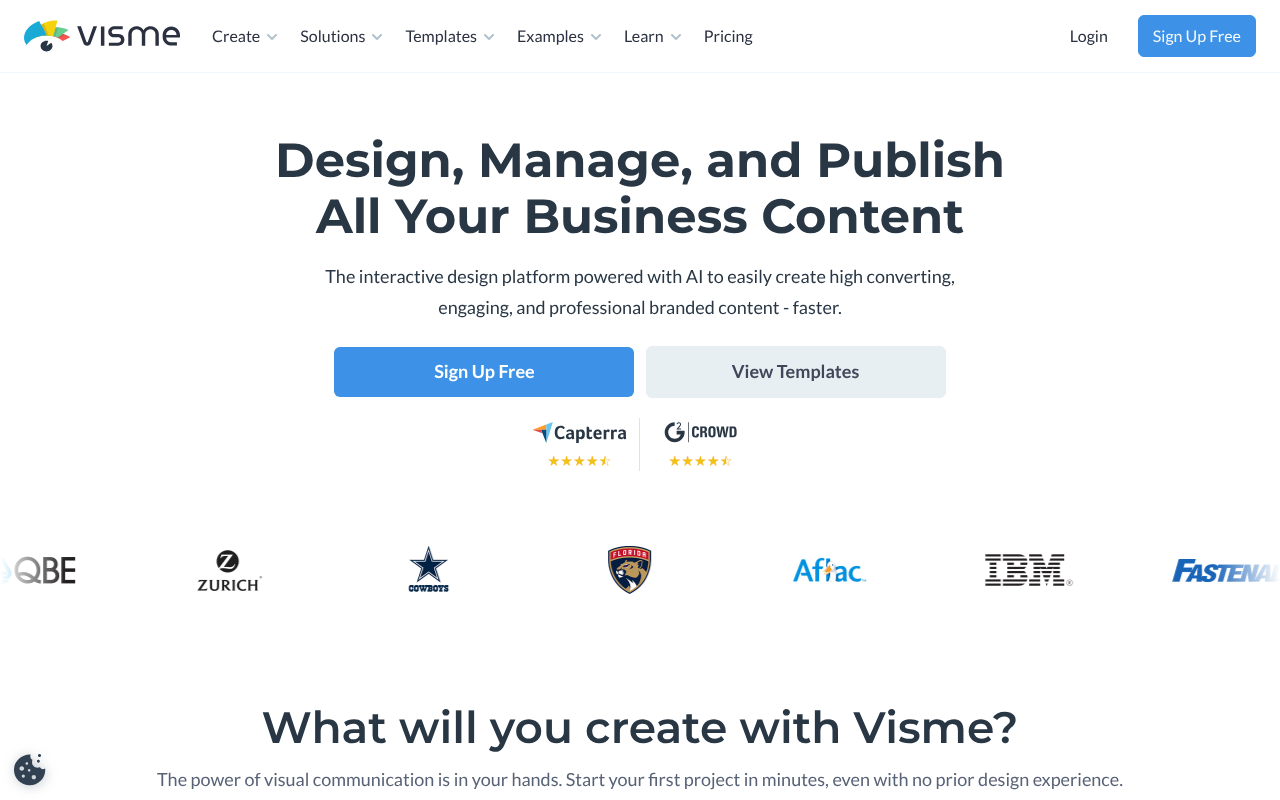 Visme screenshot 1