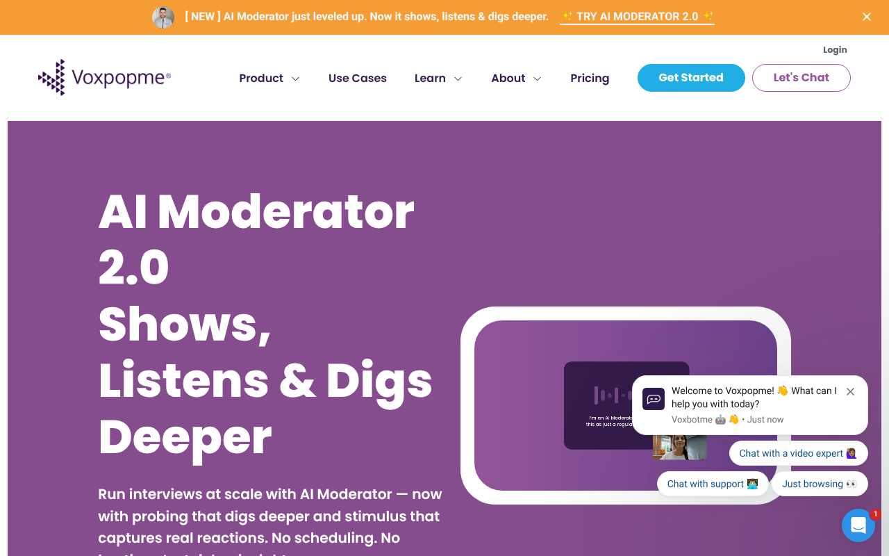 Voxpopme screenshot 1