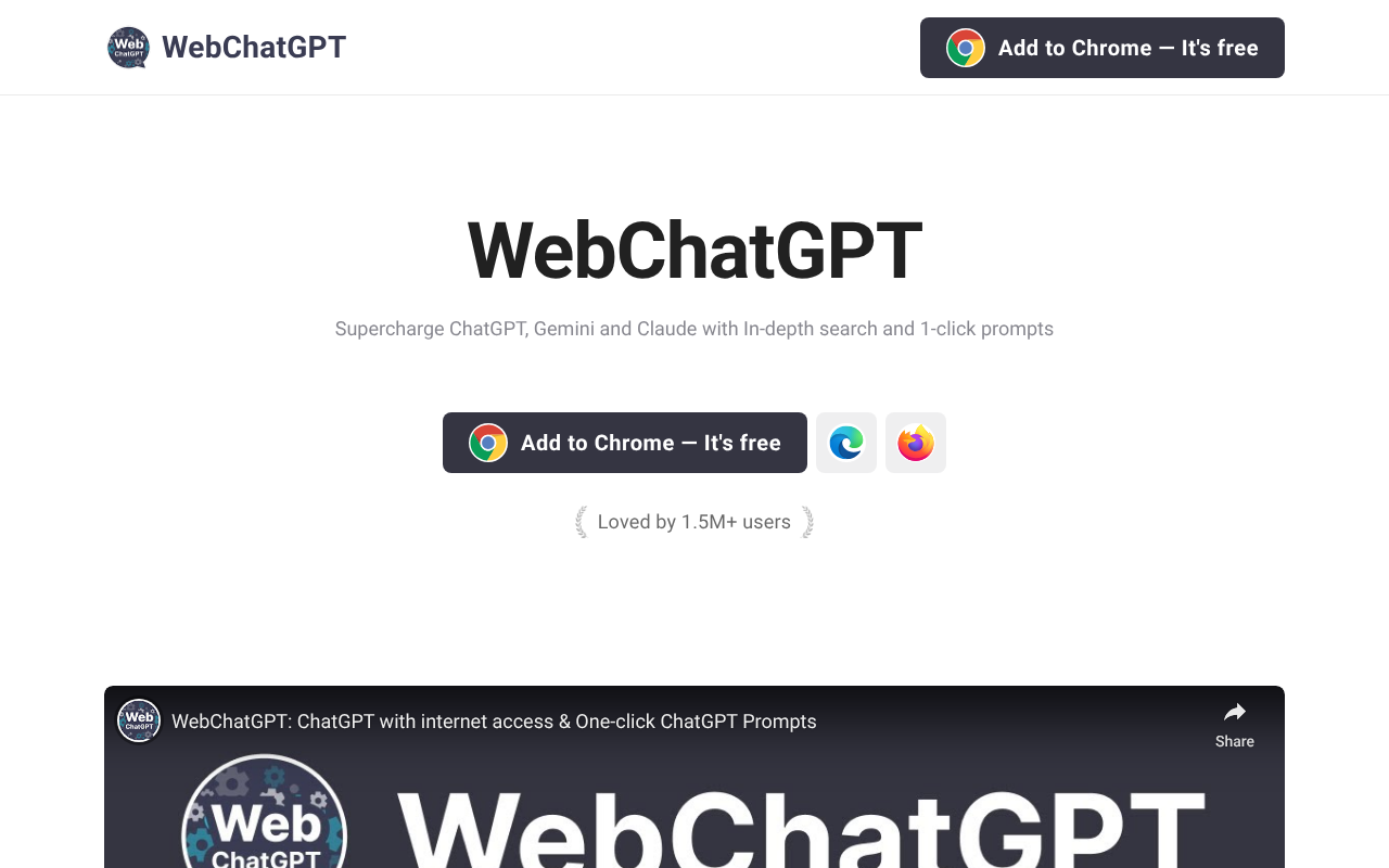 WebChatGPT screenshot 1