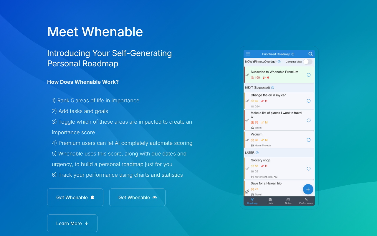 Whenable screenshot 1