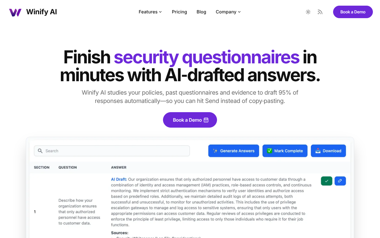 Winify AI screenshot 1