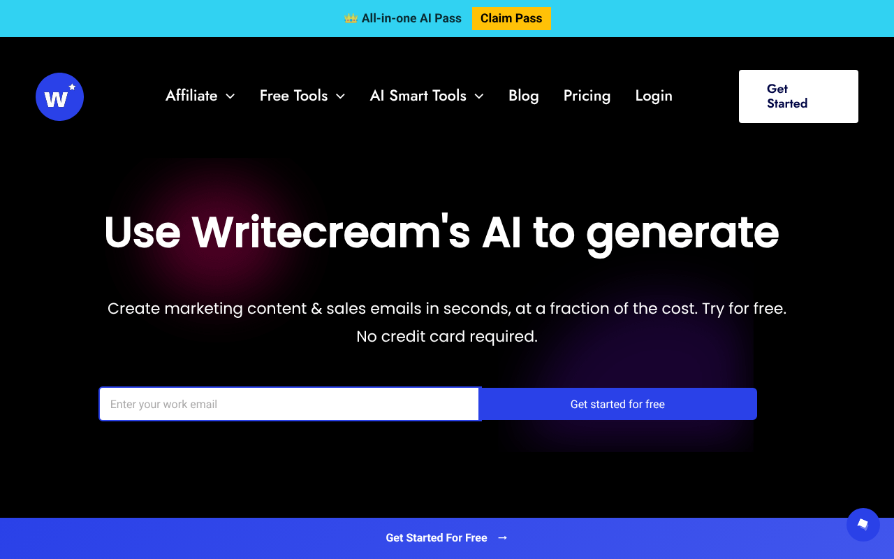 Writecream screenshot 1