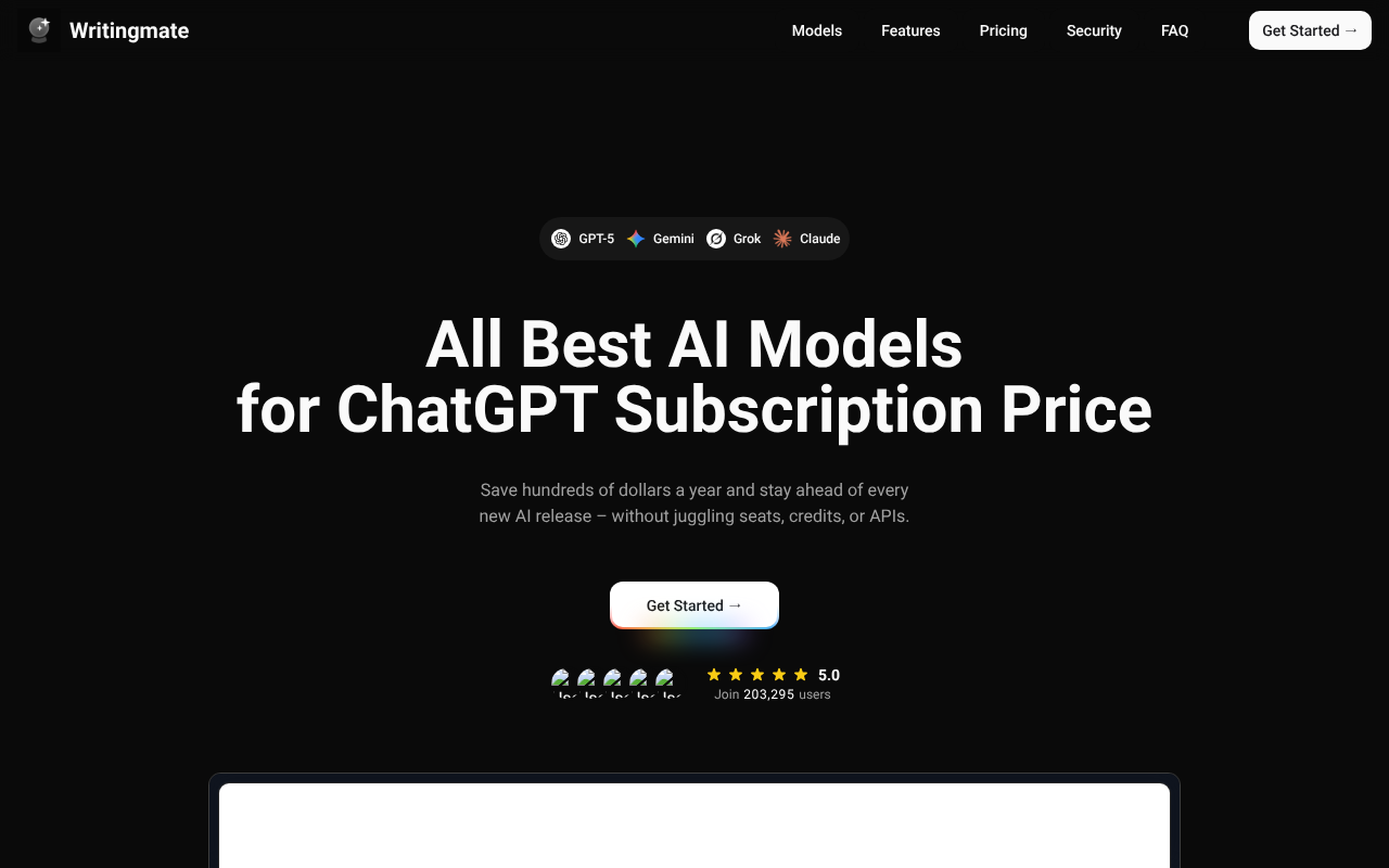 Writingmate.ai screenshot 1