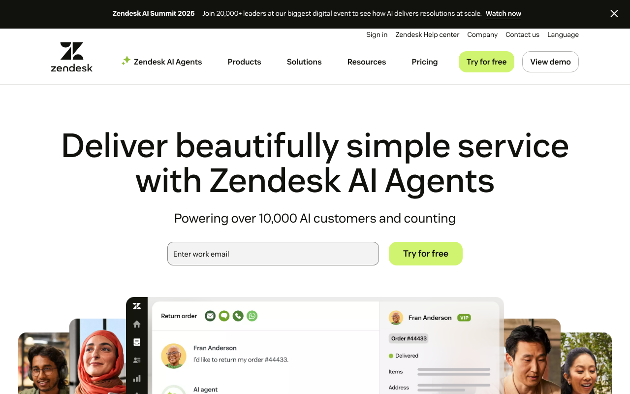 Zendesk screenshot 1