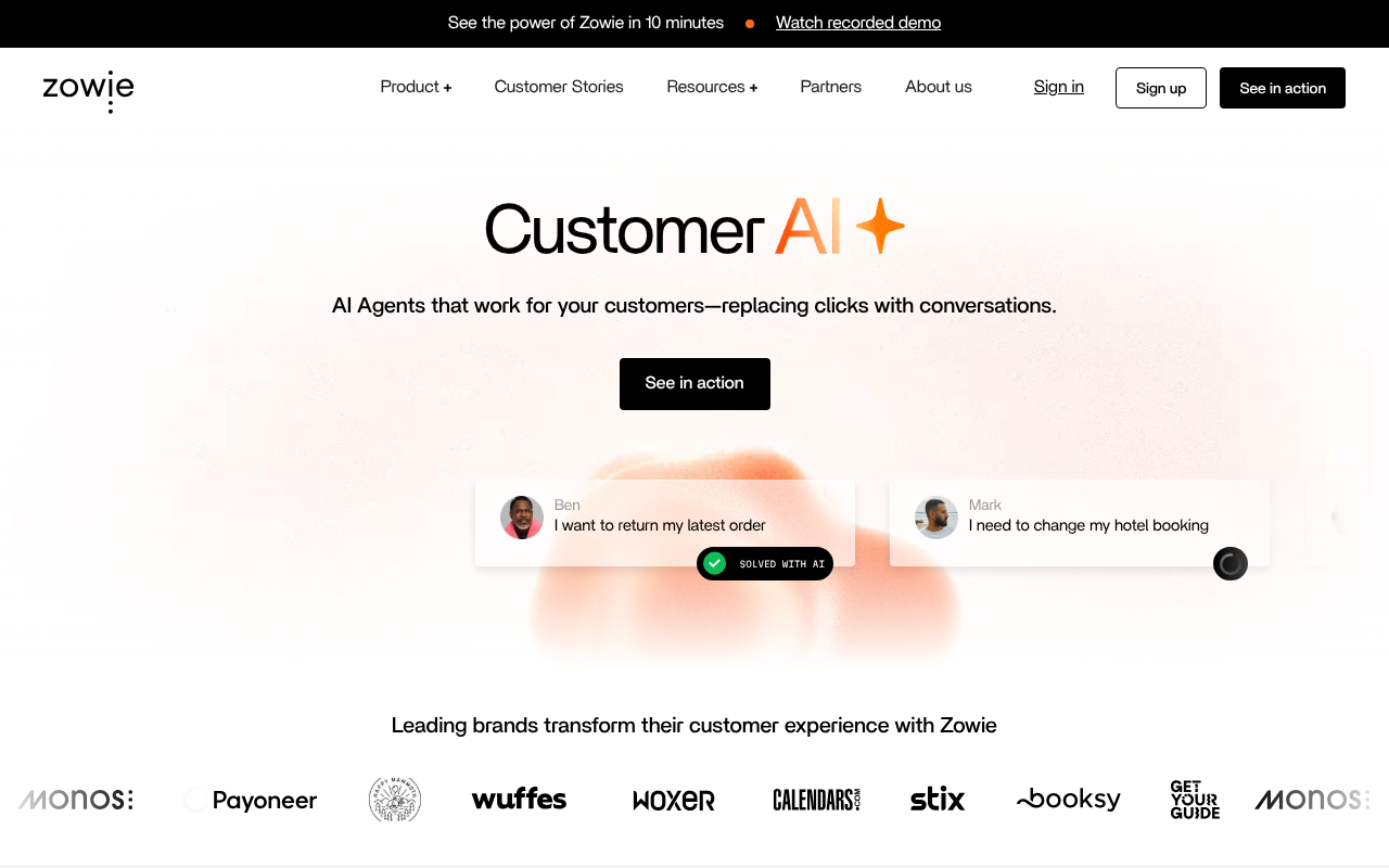 Zowie.ai screenshot 1